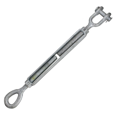 Us Cargo Control Galvanized Turnbuckle - Import - Jaw & Eye - 1-1/4" x 18 JETBGV114X18